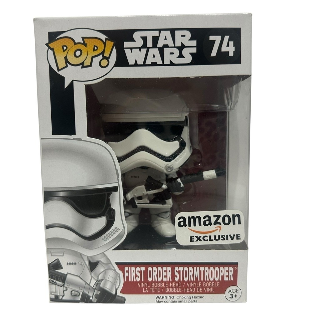 Funko Pop Star Wars First Order Stormtrooper Amazon Exclusive Figure 74 Vaulted